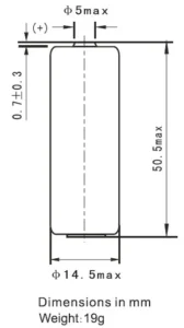 Fanso ER14505M sayaç pili boyutu