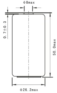 ER26500H sayaç pili boyutu